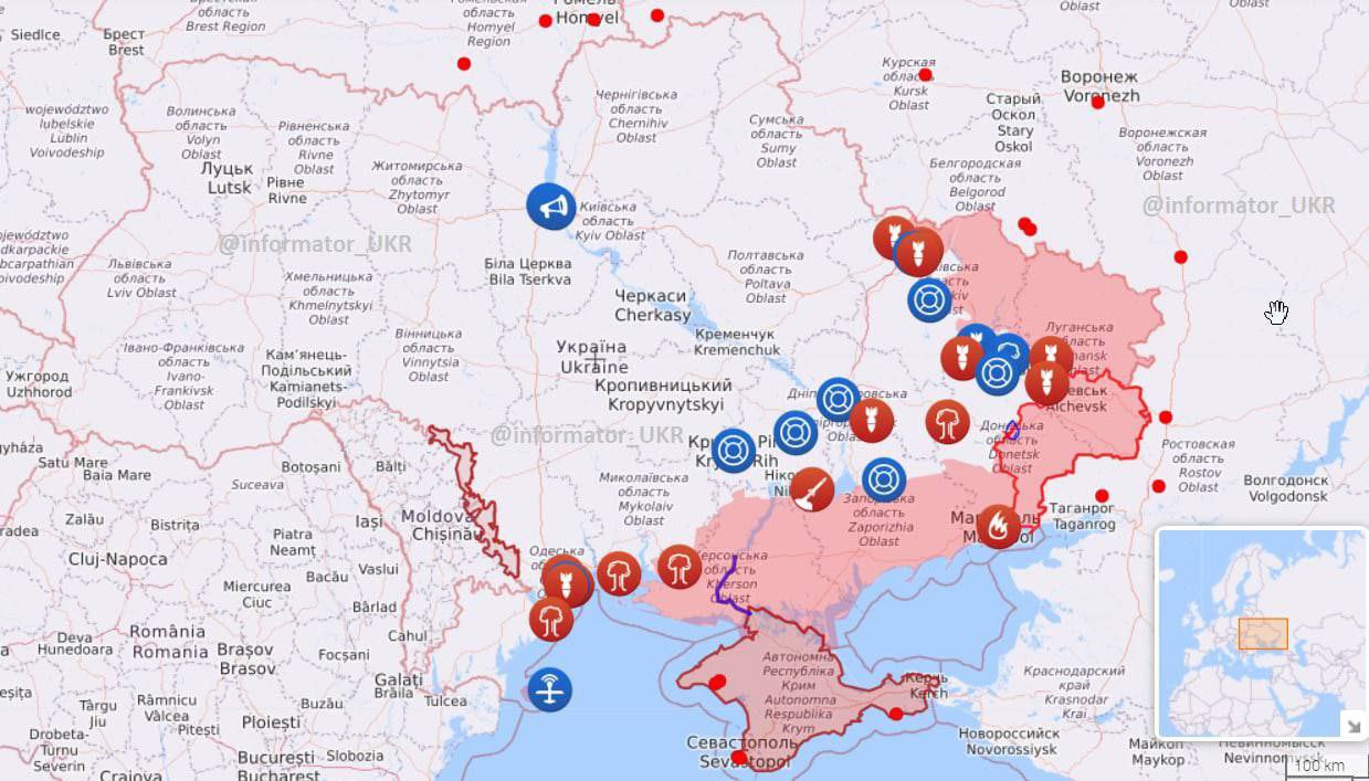 Russian forces advance only in Donbas