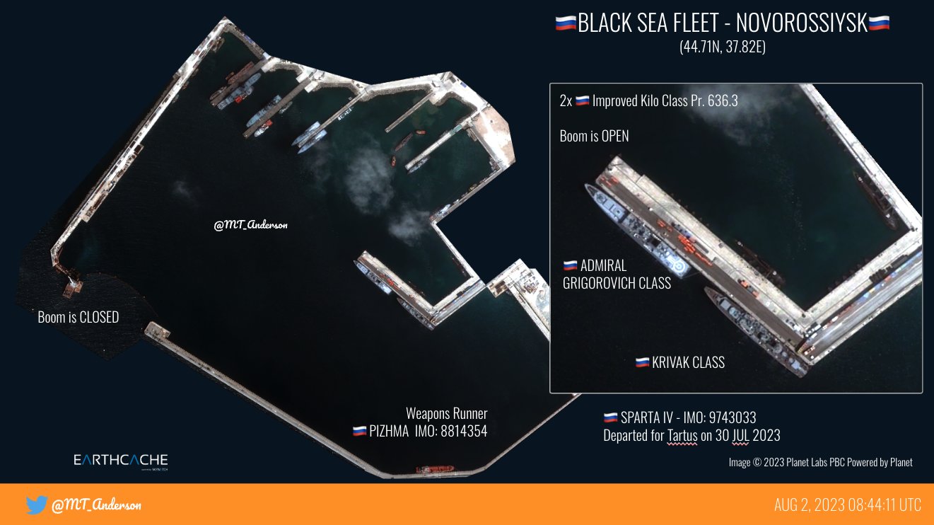 Satellite Image Shows Ropucha Class LST in Harbor