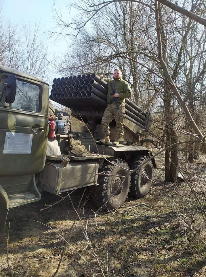 BM-21 Grad MLRS captured by Ukrainians during Russian withdrawal