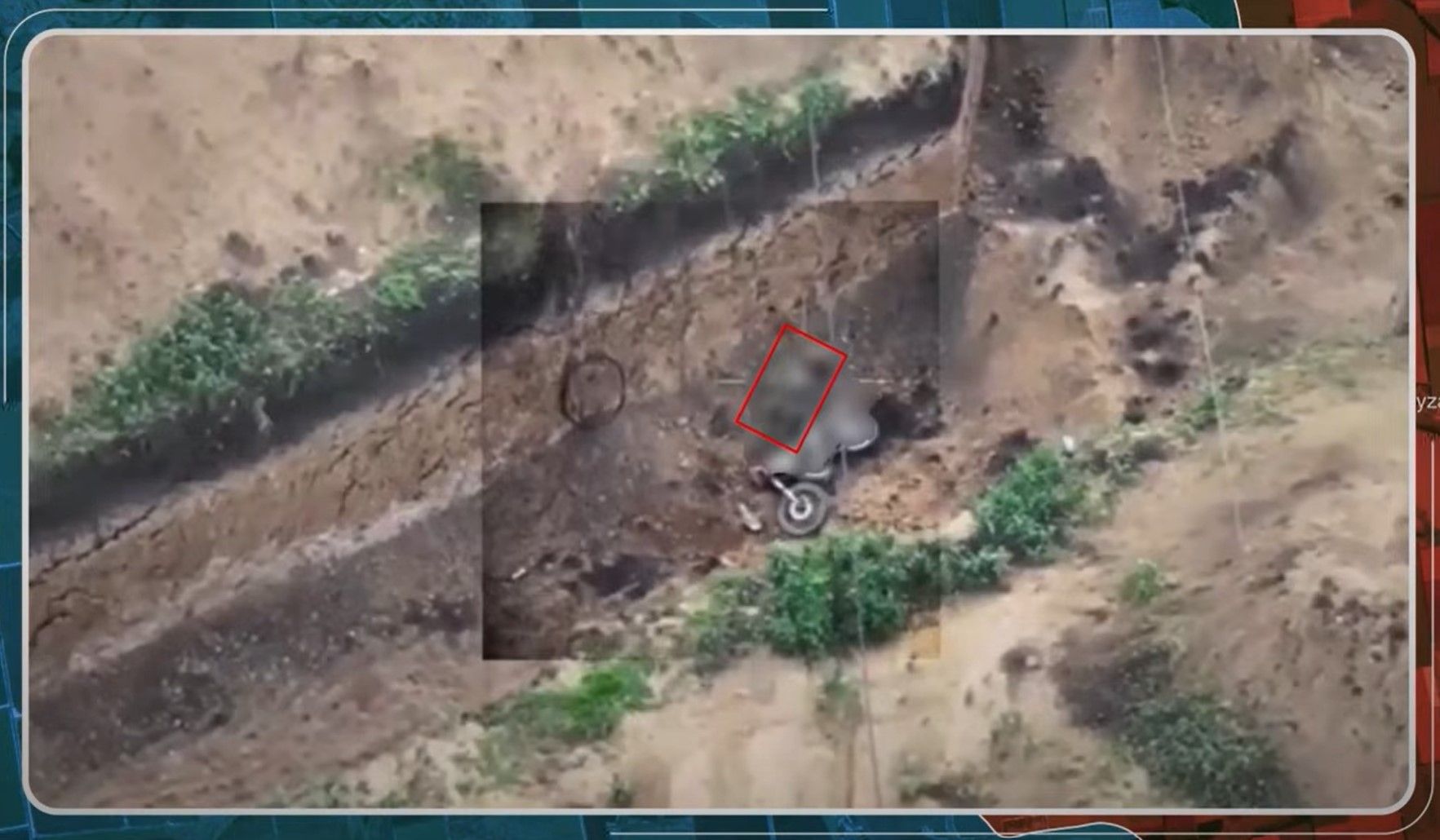 Drone strike kills Russian soldier after bike jump
