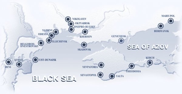 Map shows Russian control of ports, blockade of others, impacting Ukraine’s access
