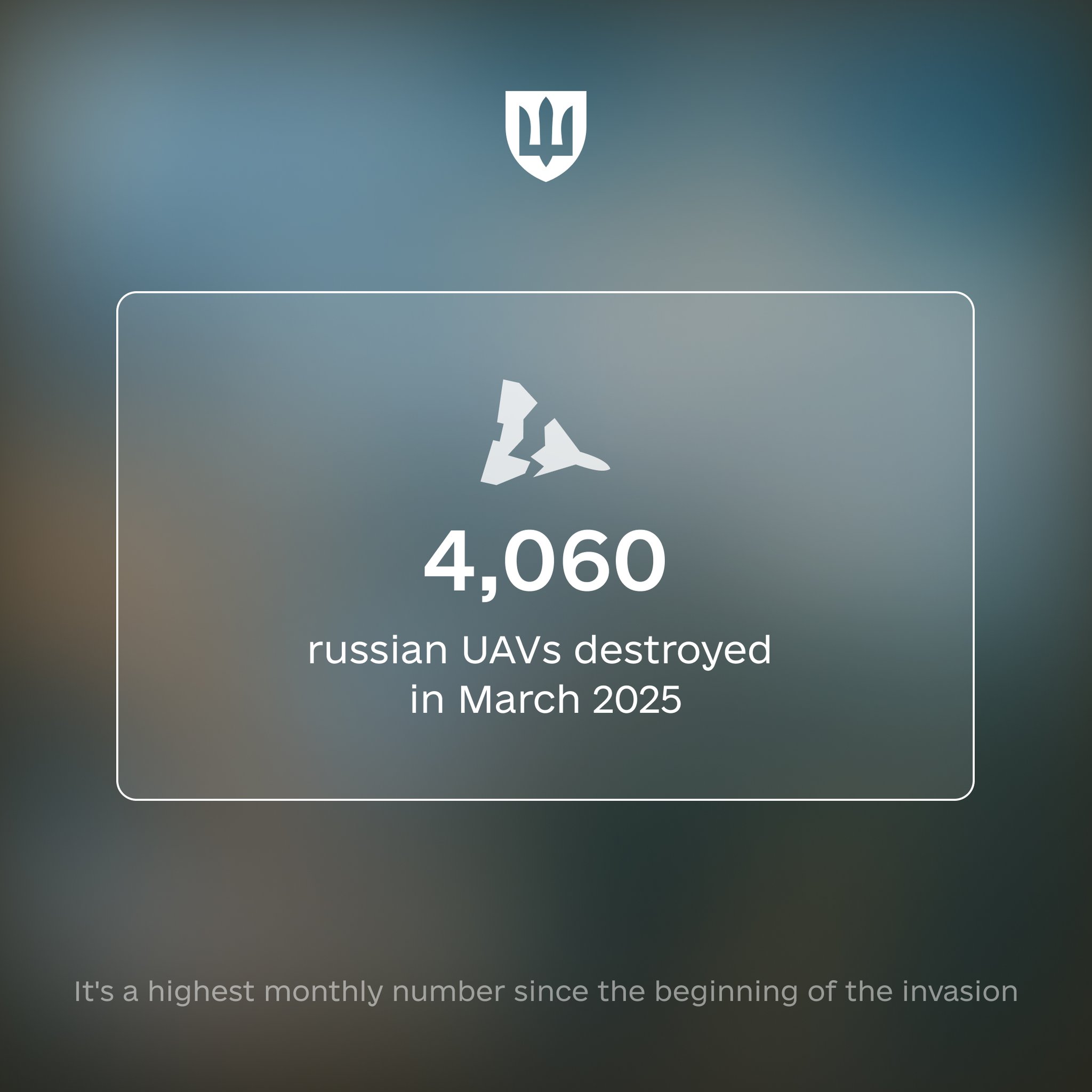 Ukraine Shoots Down Record 4,060 Russian Drones in March 2025