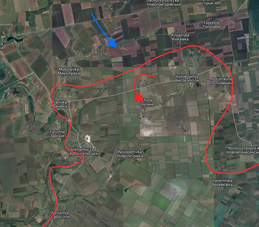Ukrainian offensives force Russian retreat to Ol’hyne area