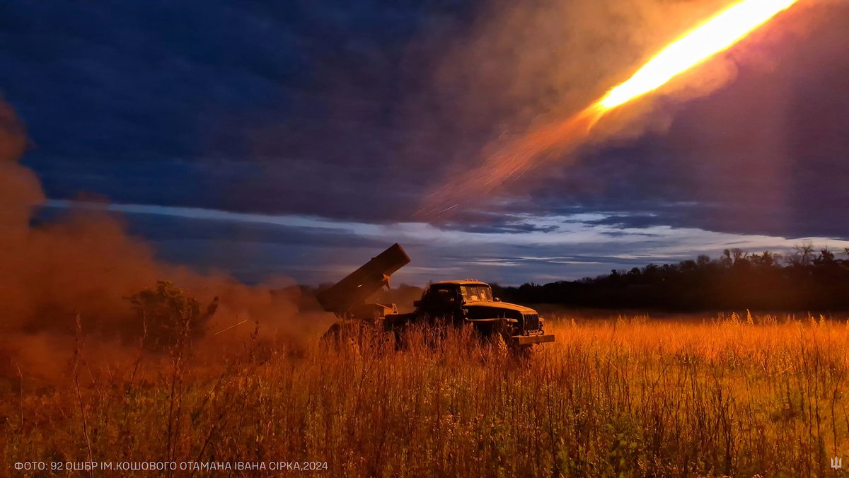 Rocket Artillery Illuminates the Night – 92nd Assault Brigade