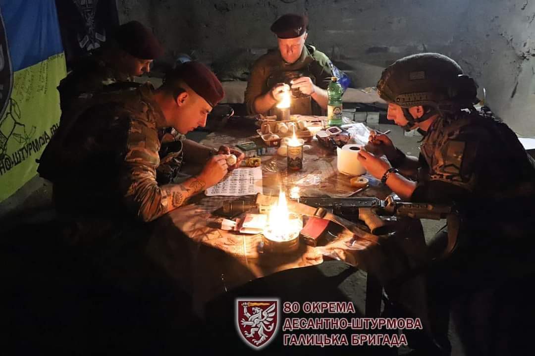 Donbas Paratroopers Send Easter Pysanky to Lviv