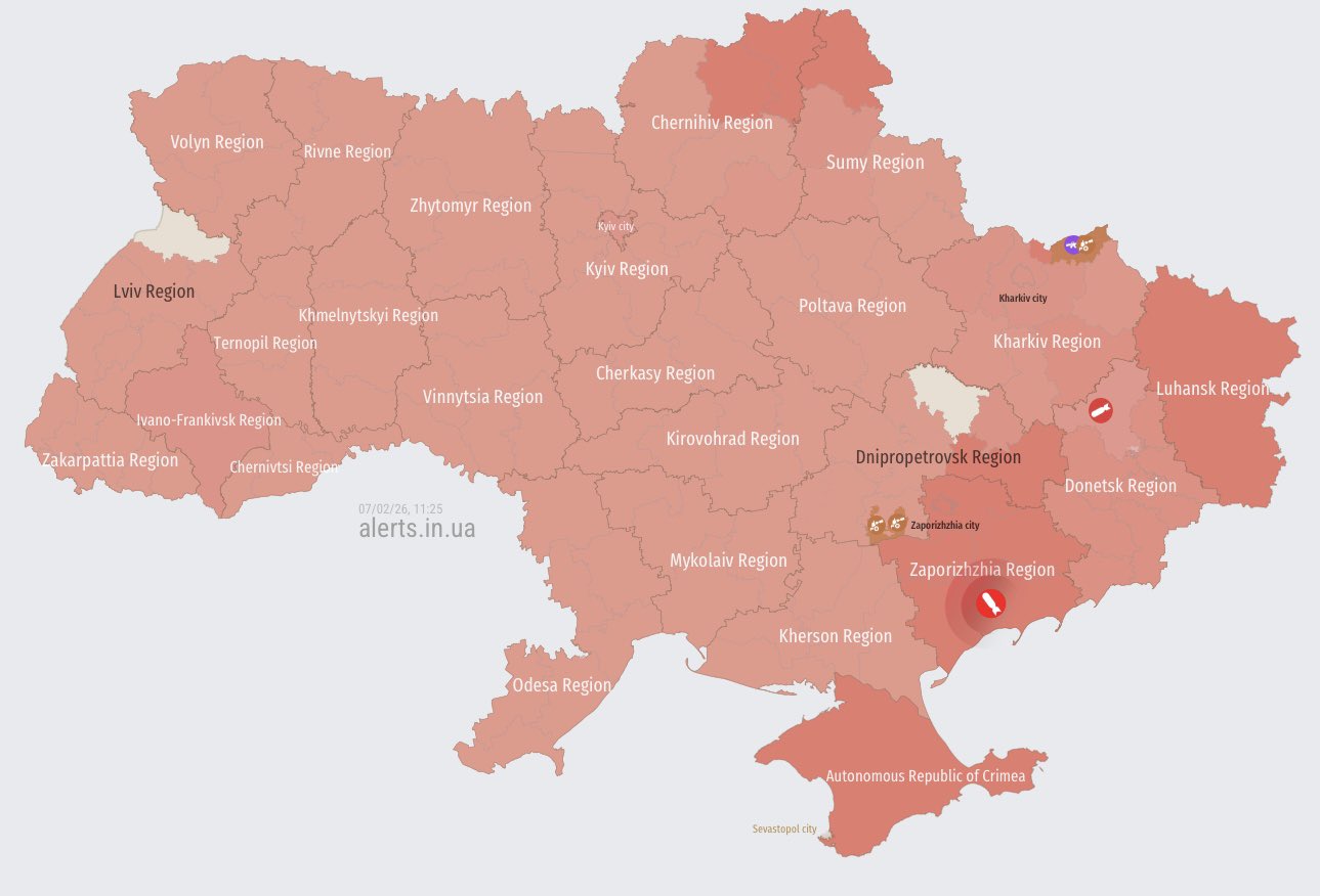 Air raid alert declared across Kyiv and all of Ukraine