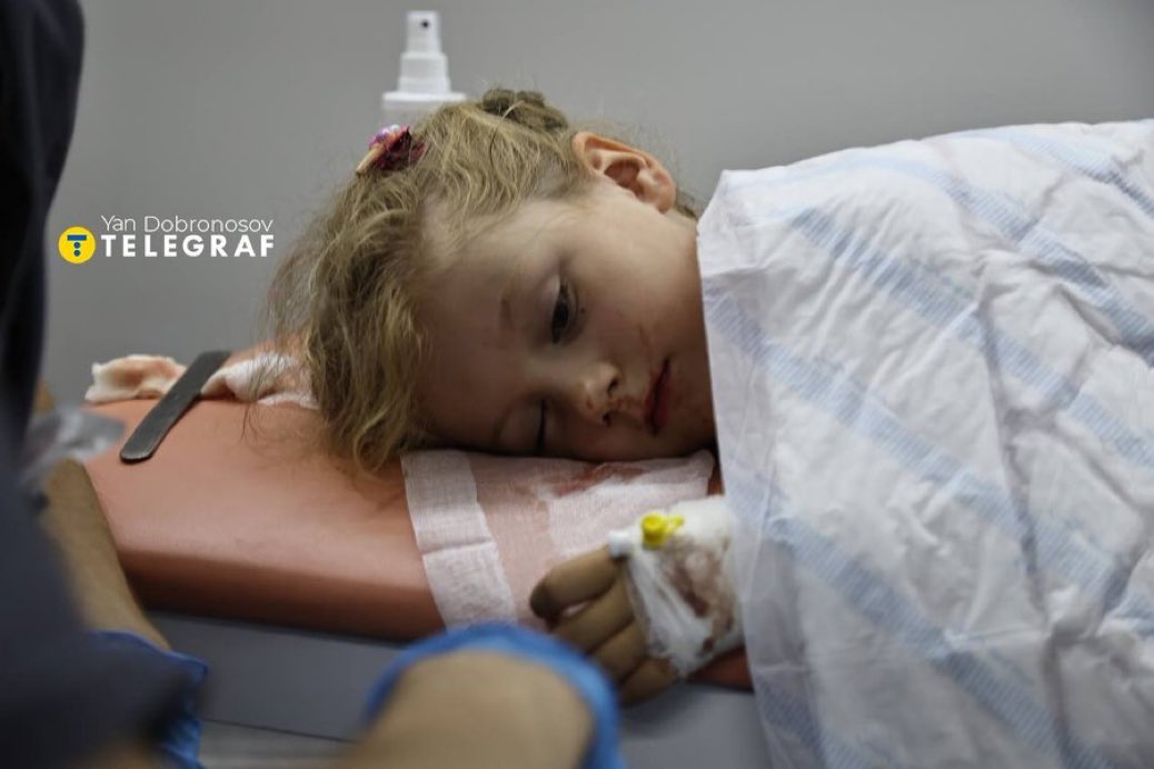 Thanking Musk for corruption focus, but child victim of Russian strike