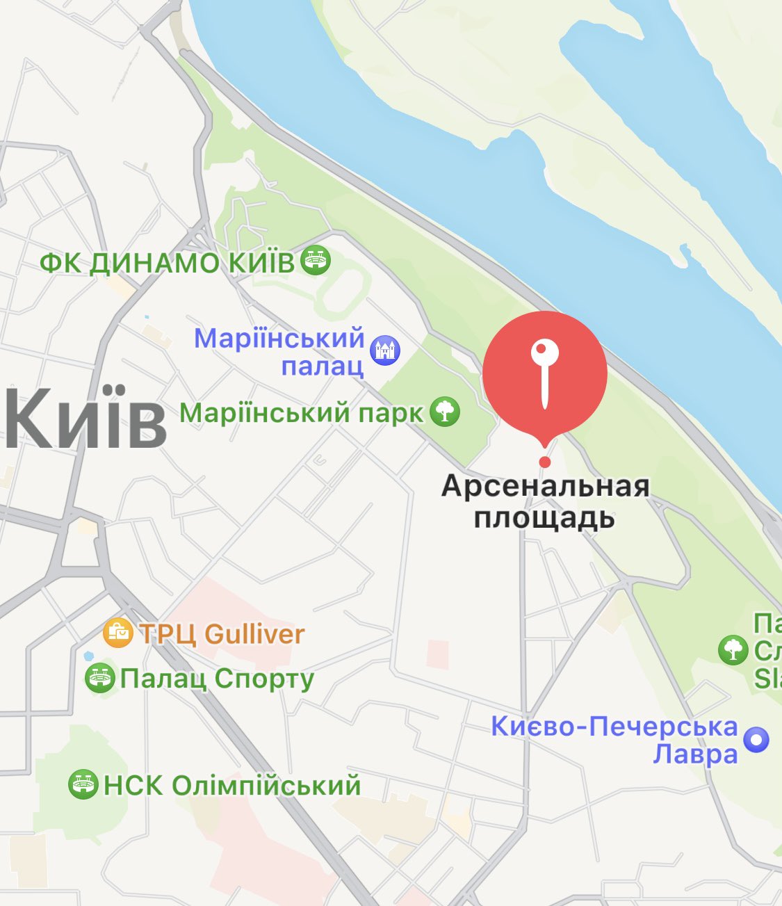 Kyiv explosion likely near Arsenalna, not Druzhby Narodiv boulevard