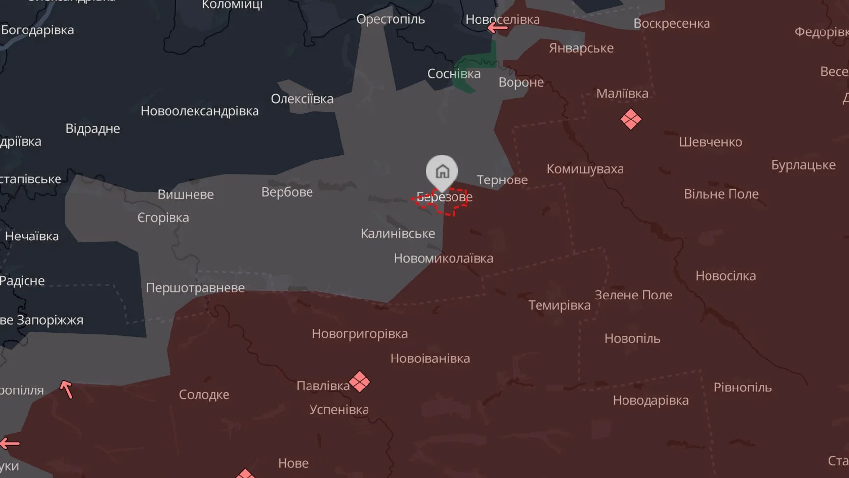 Units of the 95th Separate Air Assault Brigade seized Berezove