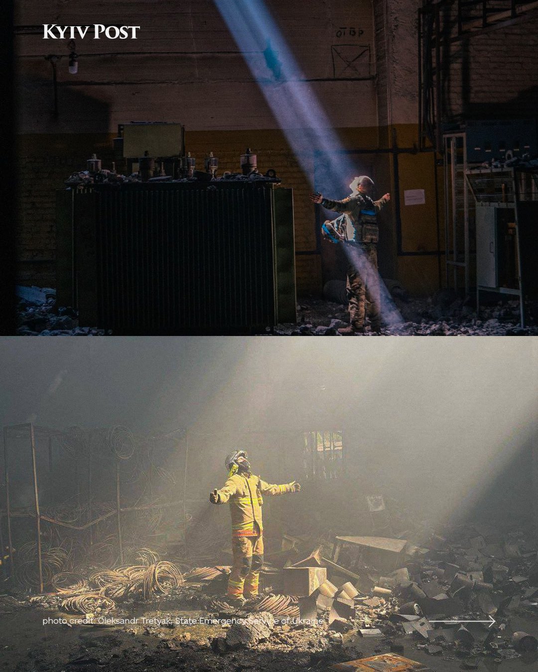 Ukrainian rescuers recreate iconic Azovstal photo from 2022