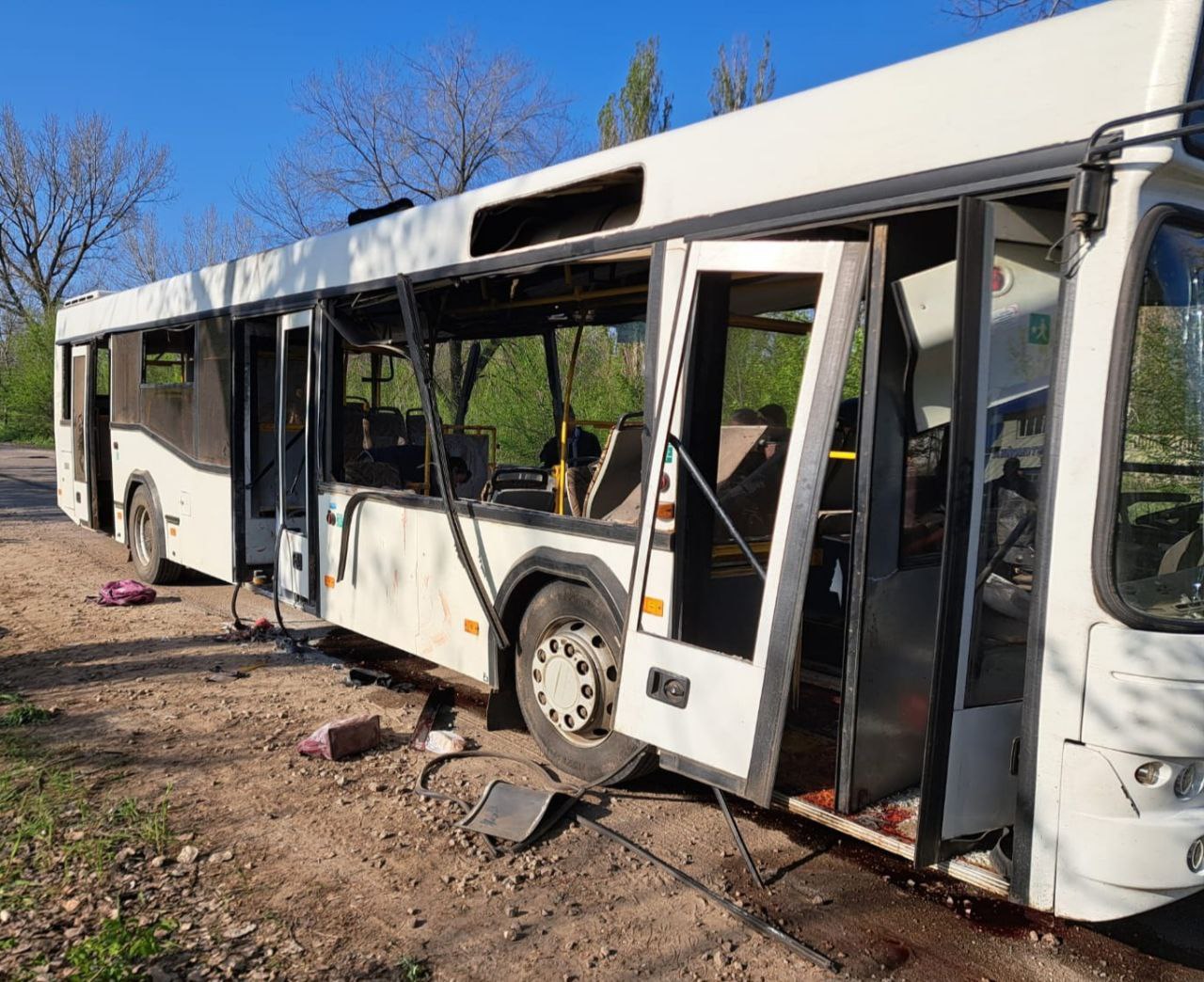 Russian drone strike kills 9 in Marganets bus attack