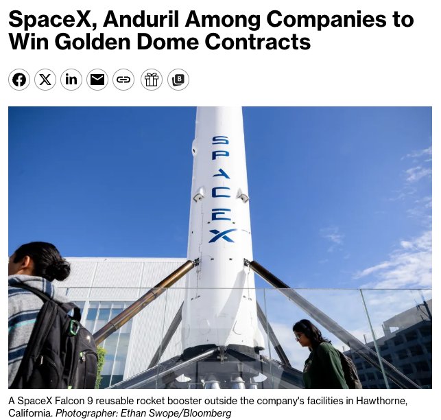 SpaceX Enters Orbital Missile Defense Market Disruption