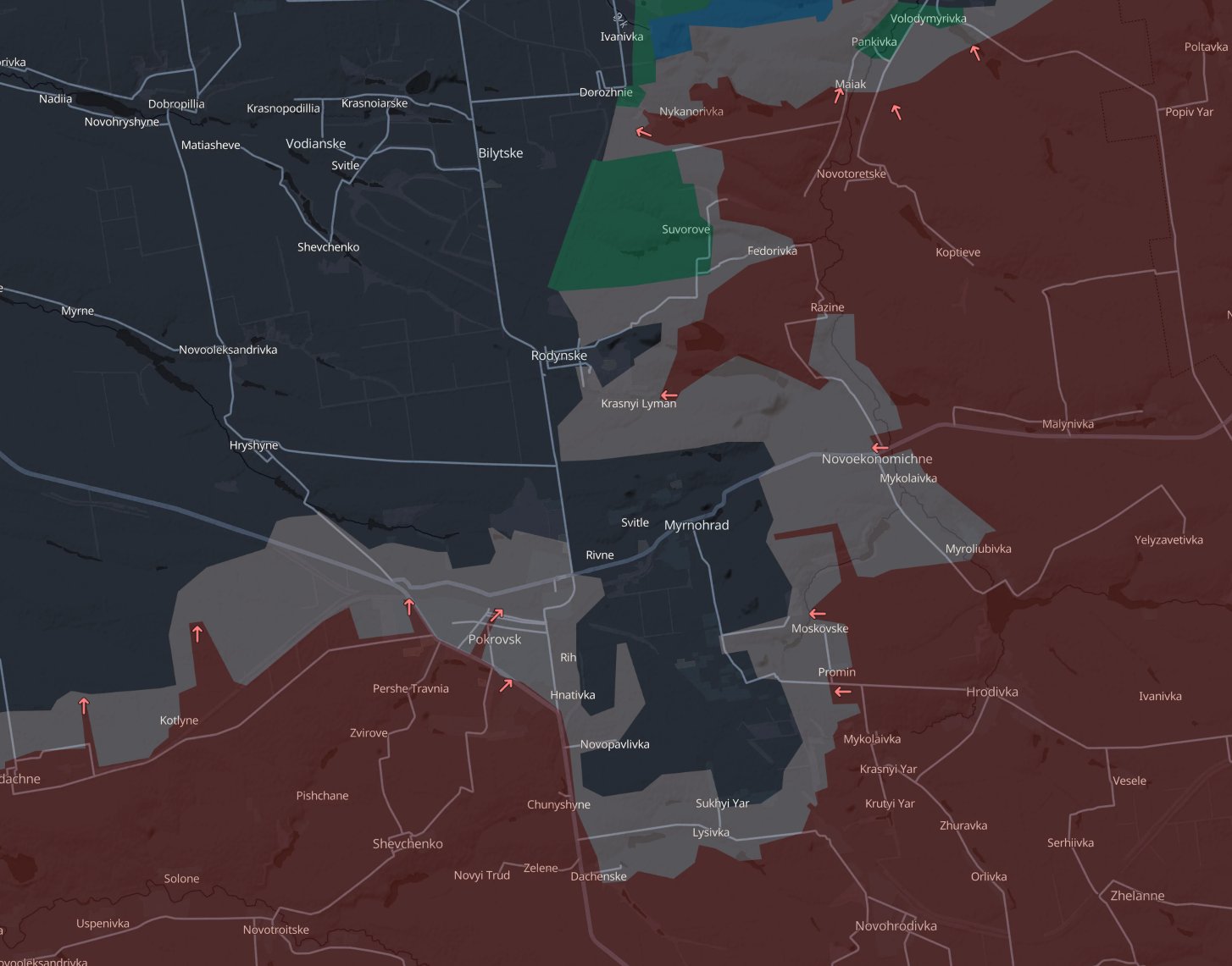 Critical situation in Pokrovsk, Ukraine