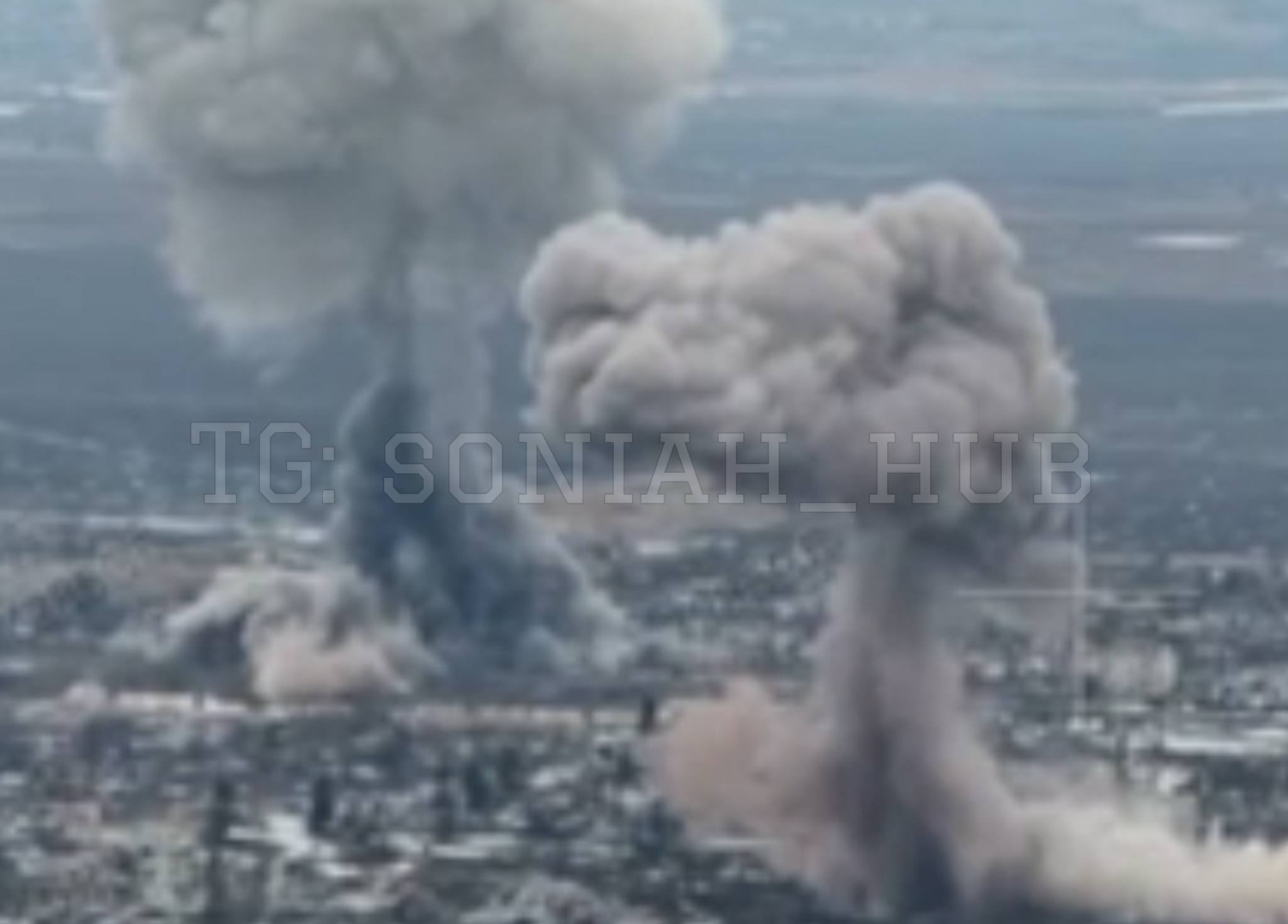 Ukrainian Air Force destroys enemy building and depots (12 words max)