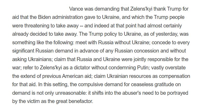 Vance demanded Zelensky thank Trump for aid