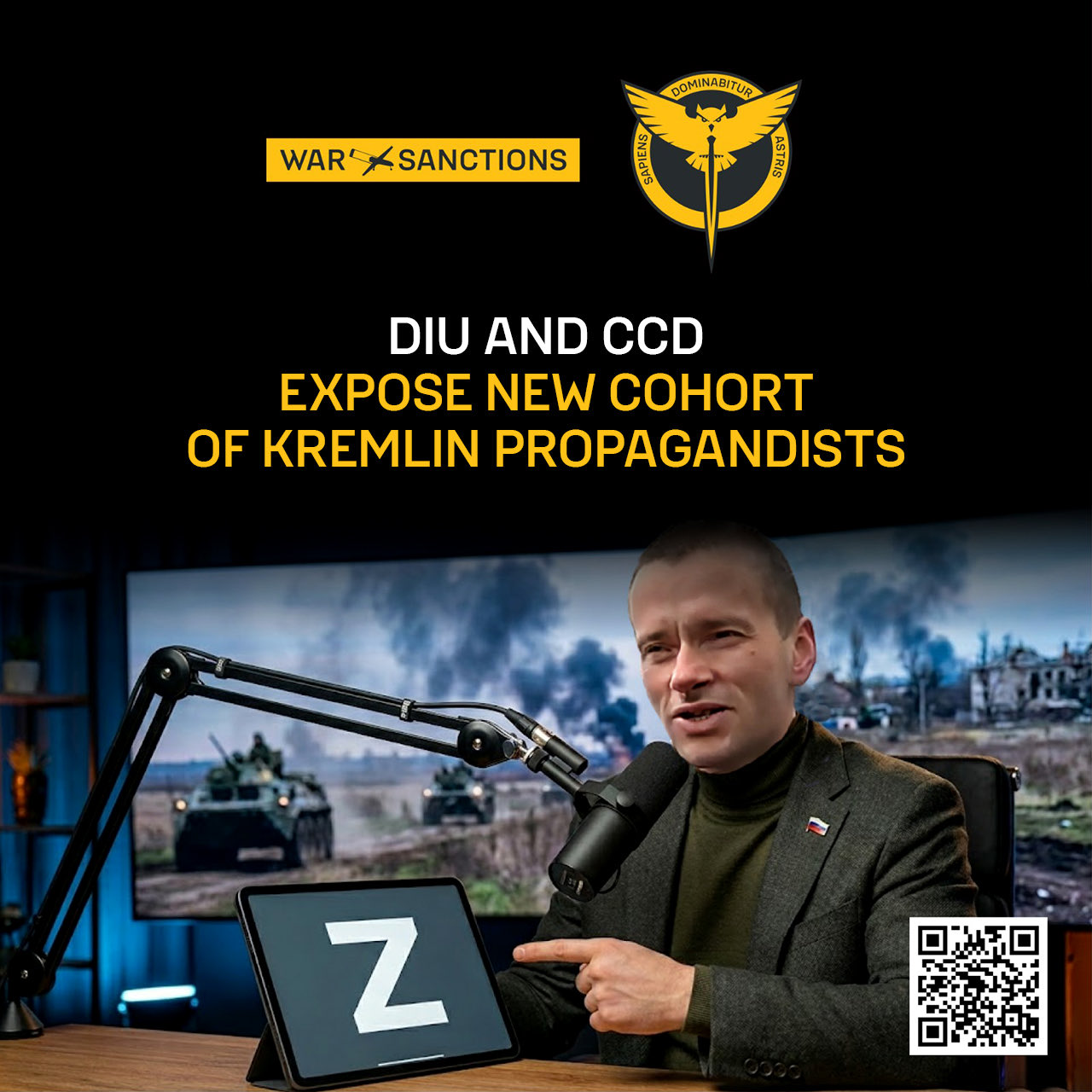 Ukraine intelligence lists 10 Russian war propagandists