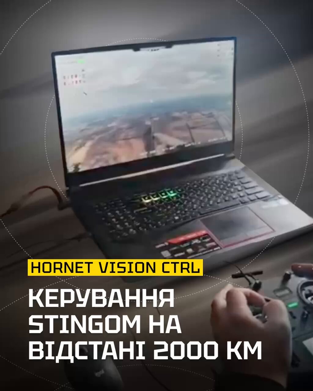 STING Interceptor Drone Remotely Piloted 2,000 km Away via HORNET VISION
