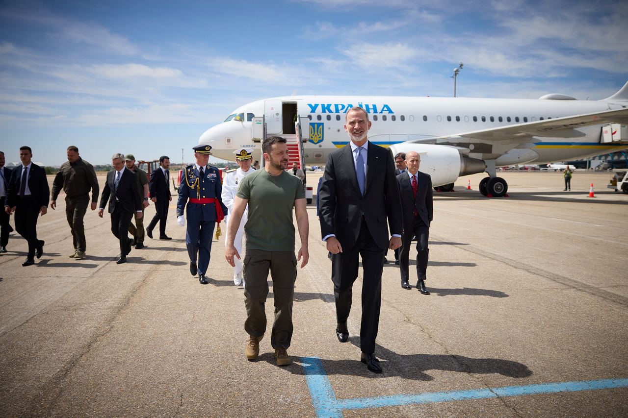 Зеленський прибув до Іспанії для переговорів