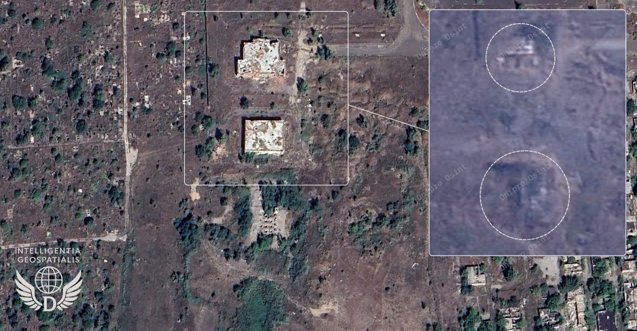 Aftermath of Shahed drone warehouse strike