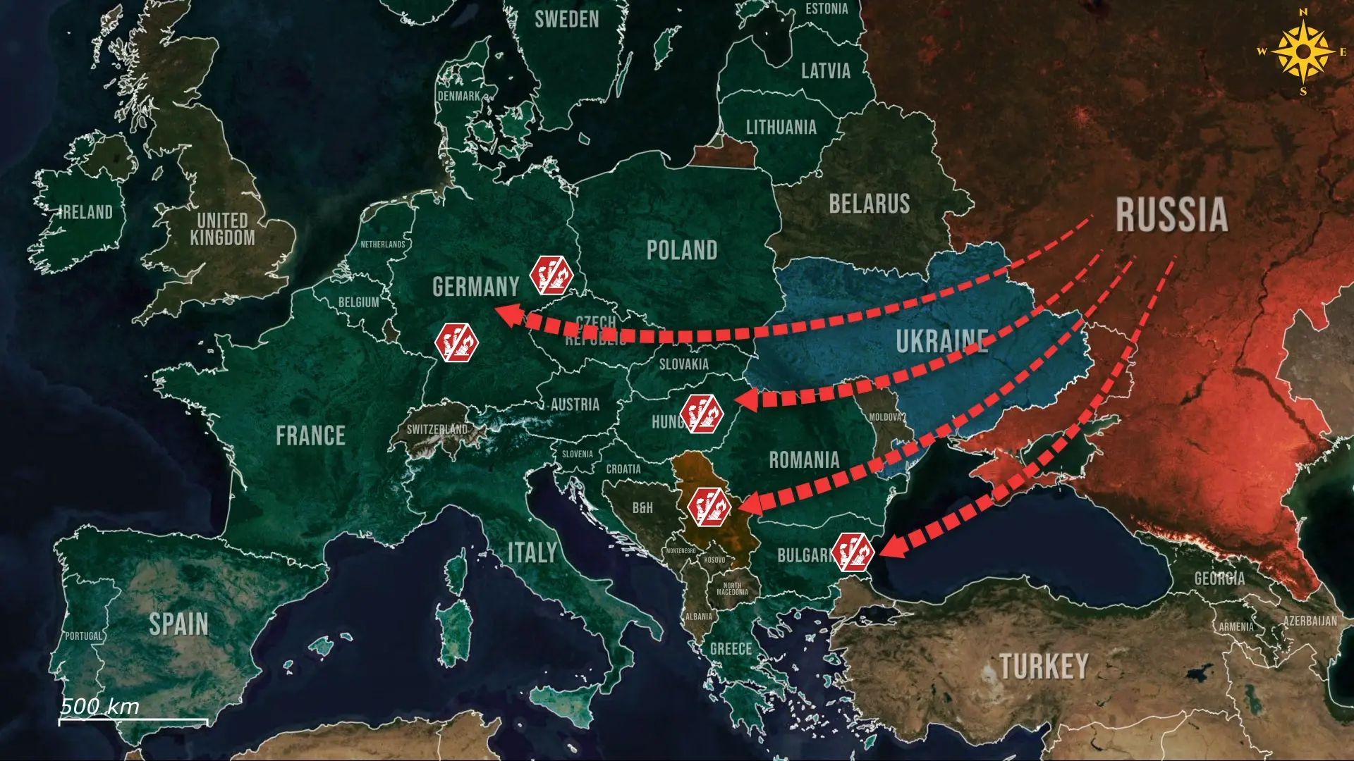 US sanctions on Russian energy trigger Europe-wide nationalisations