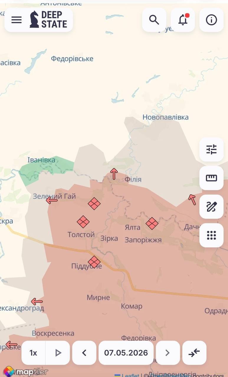 Enemy advances near Horikhove and Filia