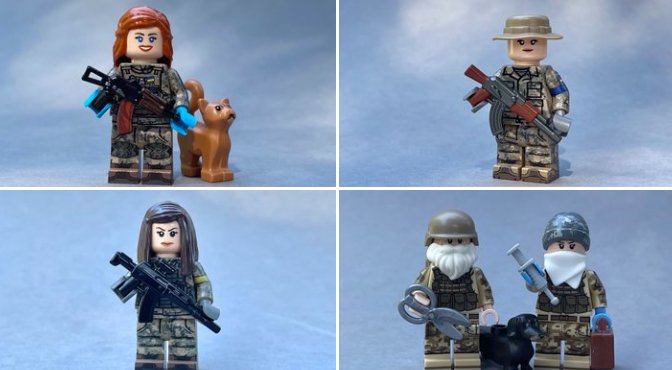 Lego retailer dedicated figurines to Ukrainian defenders