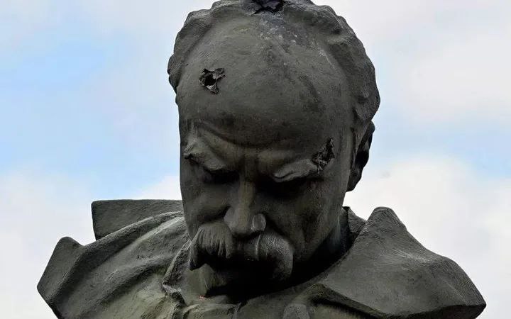 Shevchenko memorial in Borodyanka: bullet as symbol of Russian violence
