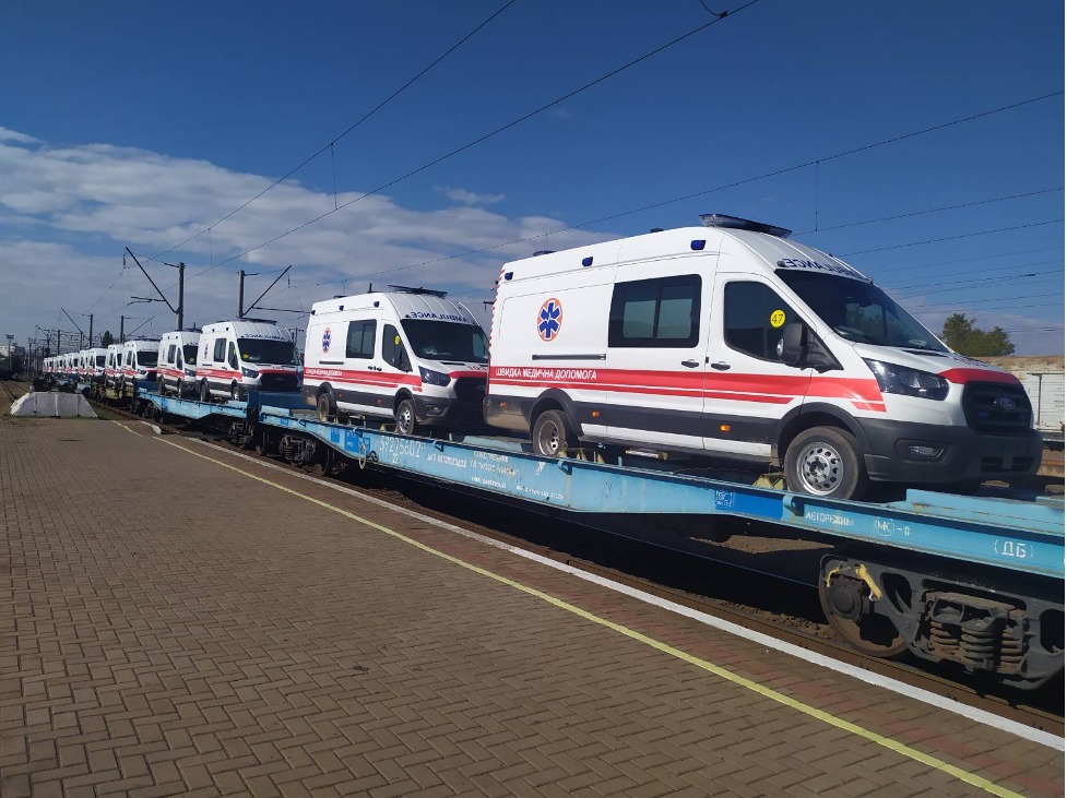 NATO delivers 65 ambulances to Ukrainian Armed Forces