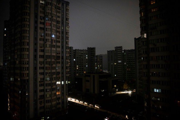 Emergency power outages in most regions of Ukraine