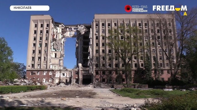 Destruction of Ukrainian cities by Russian bombings (translated)