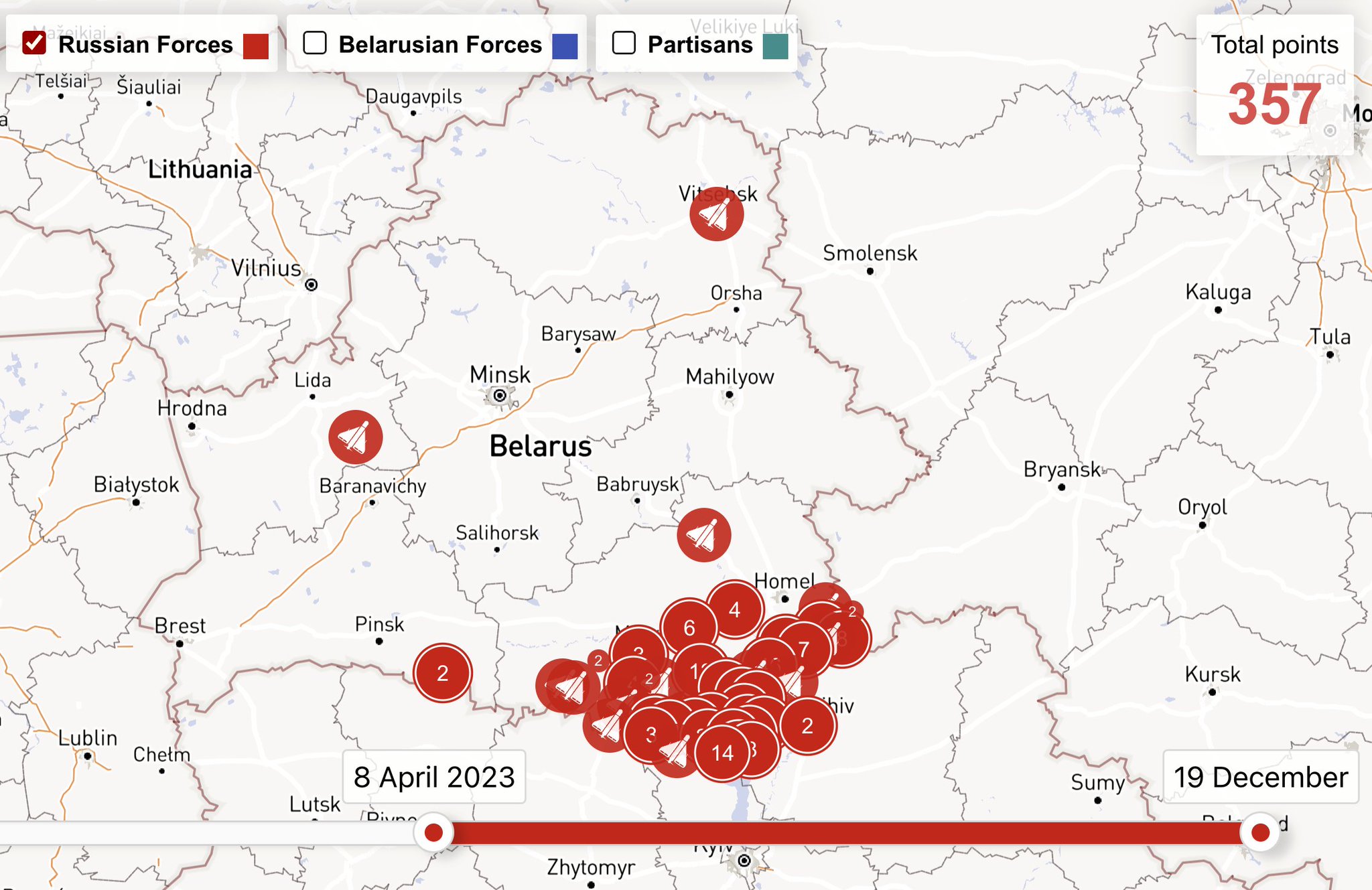 Over 350 Russian drones violate Belarus airspace