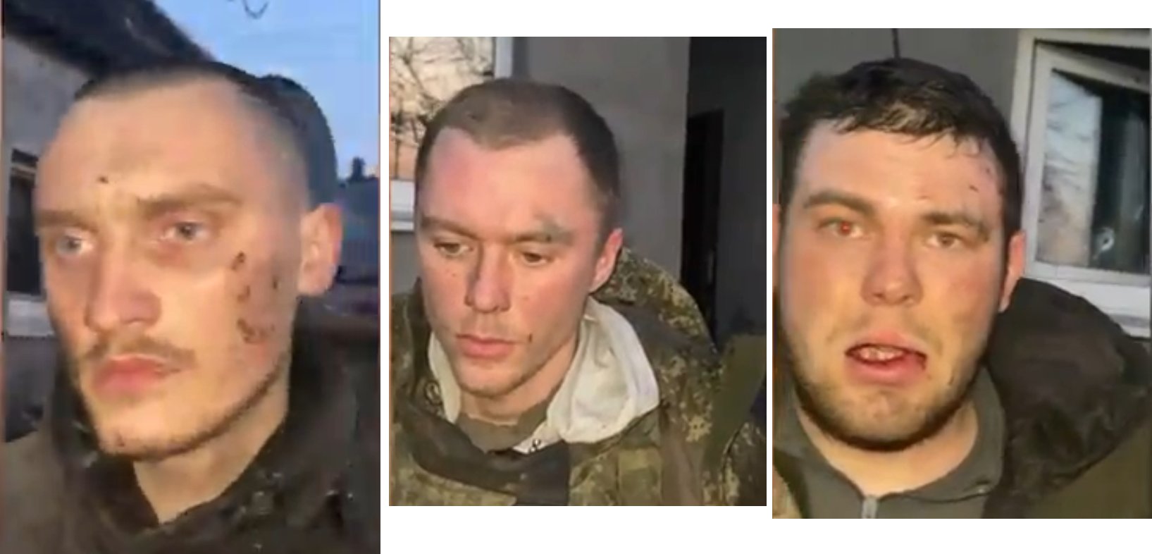 Geolocation of three Russian POWs near a house east of previous incident