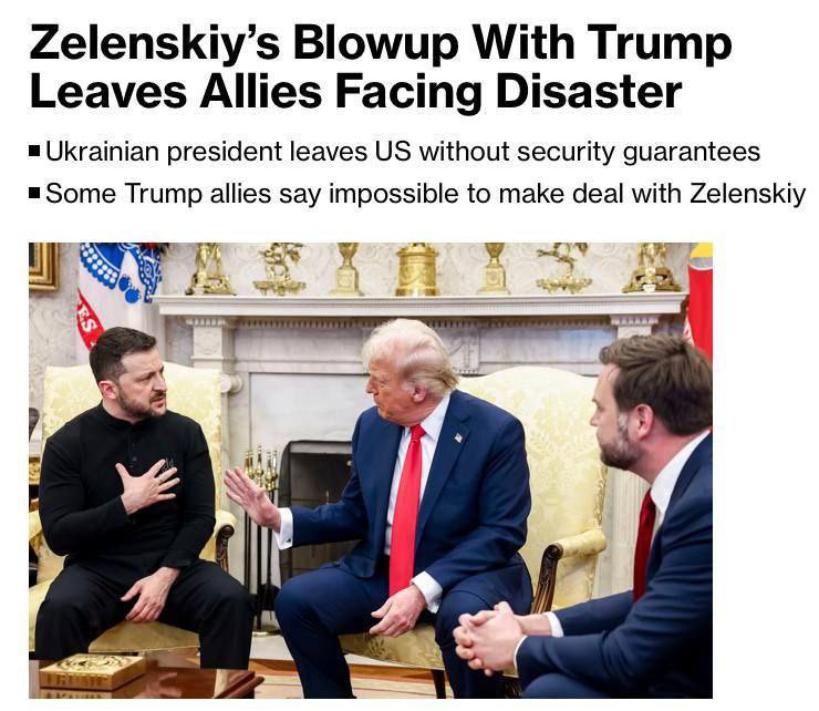 Trump to sell Ukraine? Europe to pick up pieces, says Bloomberg.