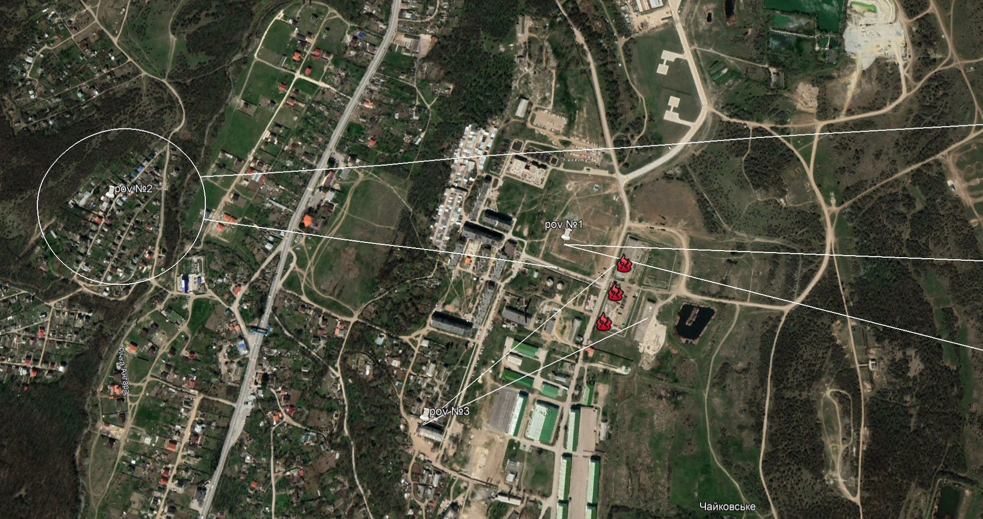 Defense forces hit Russian military base in Perevalnoye