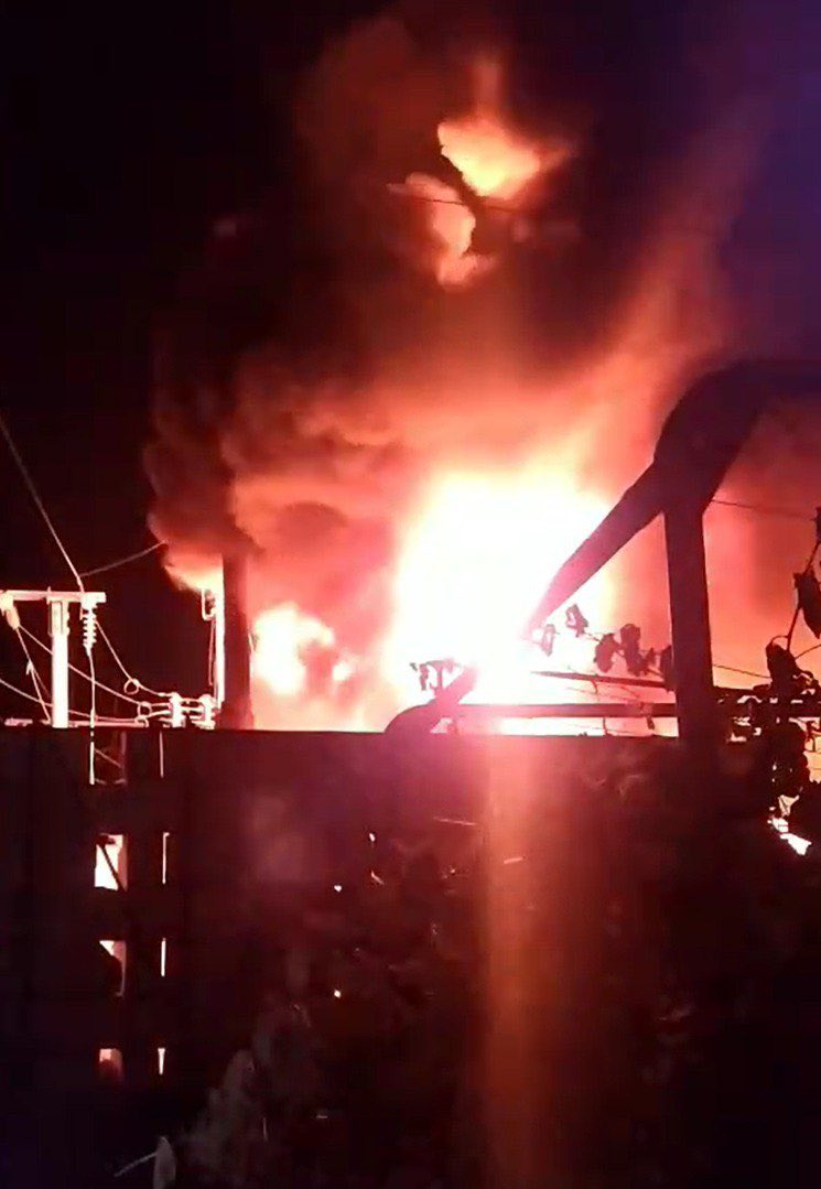 Night attack on Ukrainian Railways power stations
