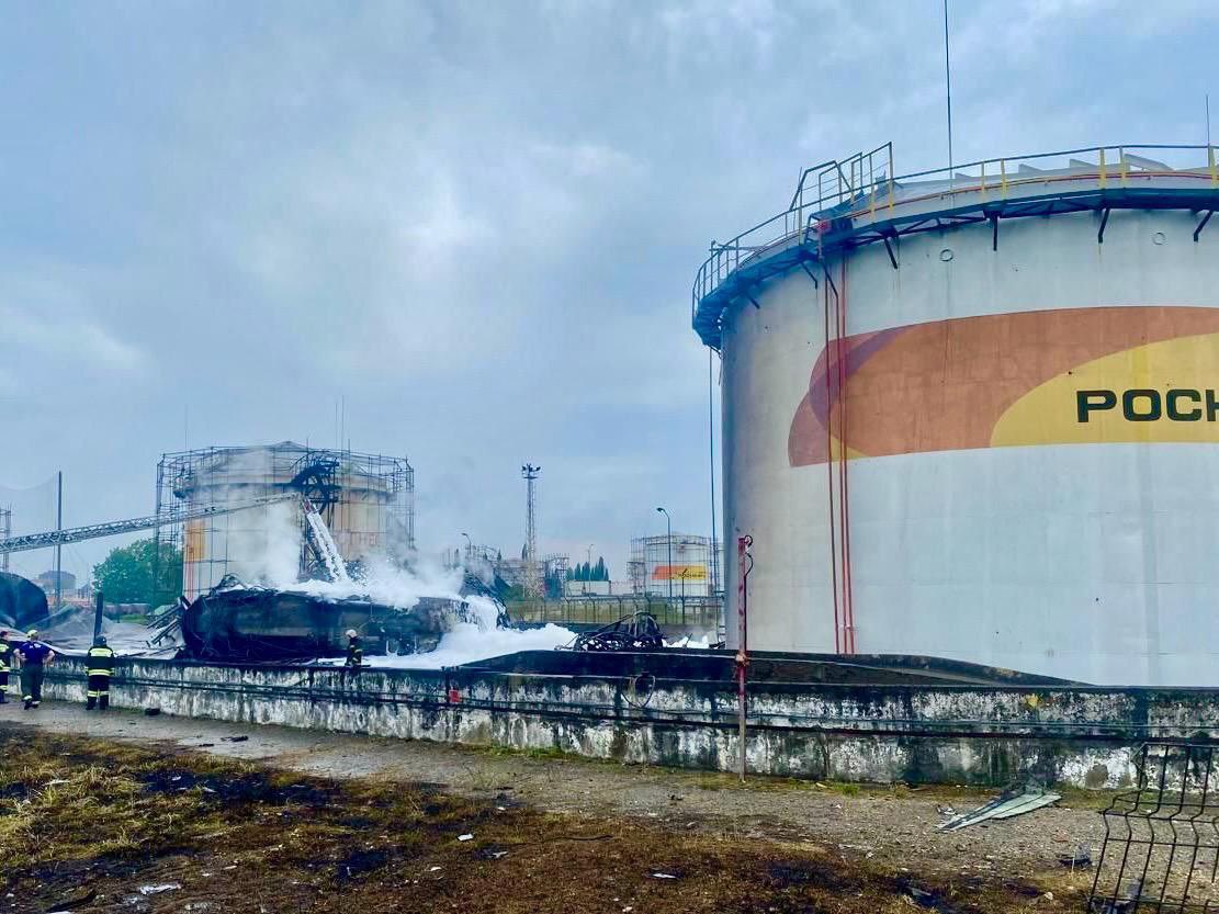 Drone attack on oil depot in Sochi