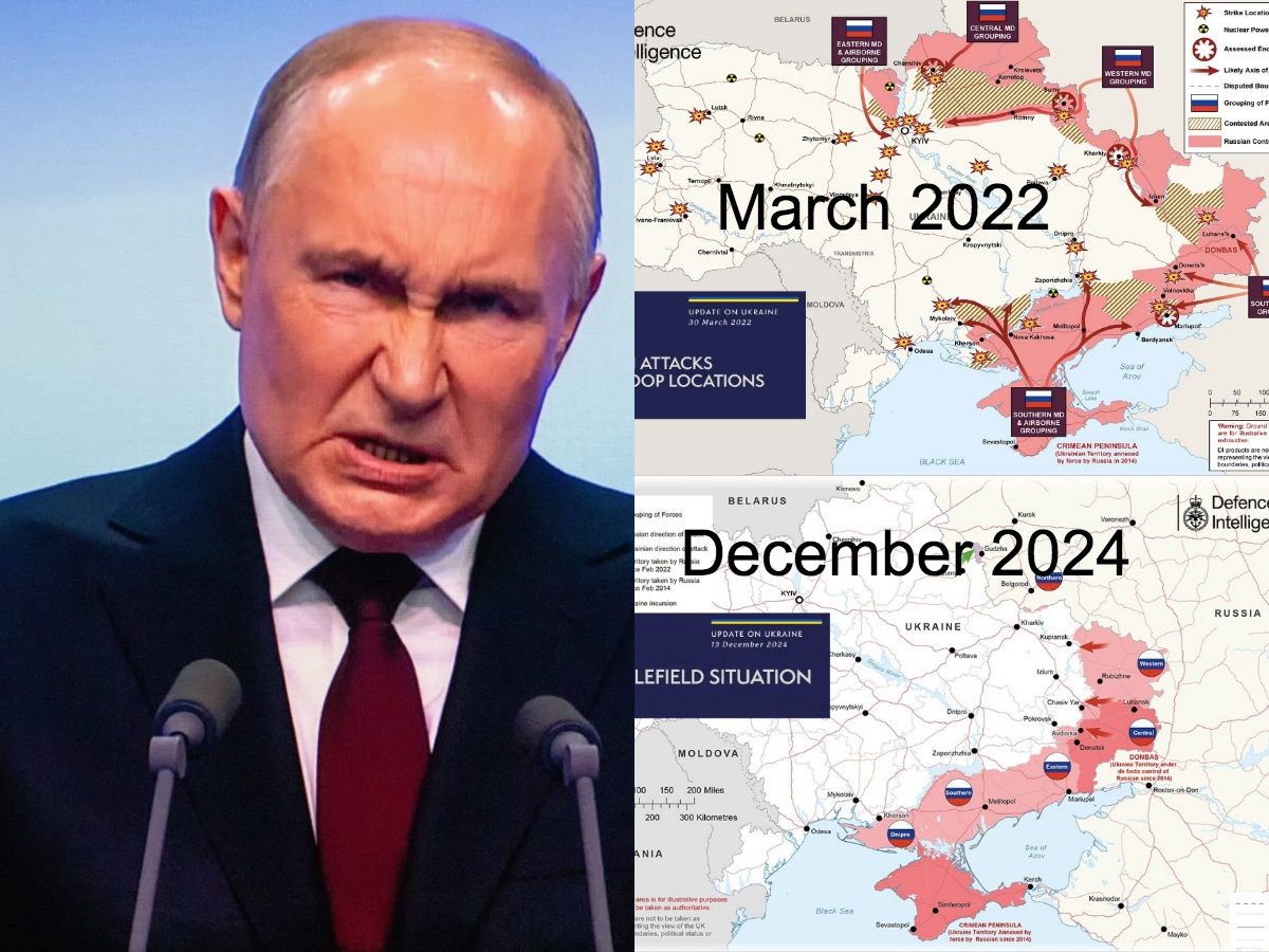 Russia: Loss of Territory in Ukraine Since 2022