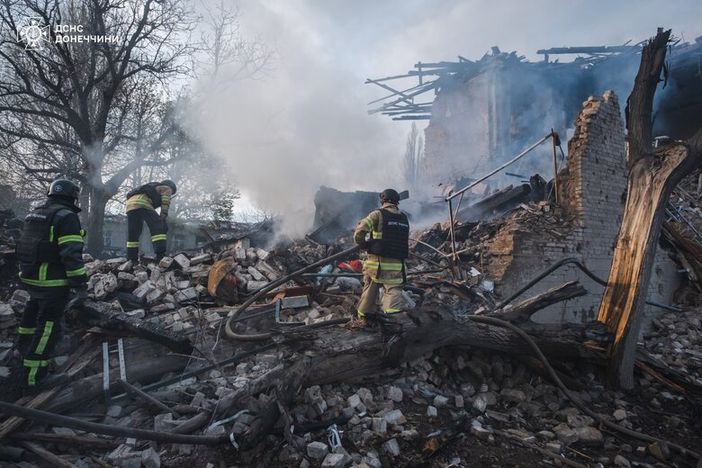 Bodies of woman and child recovered from rubble in Kostiantynivka