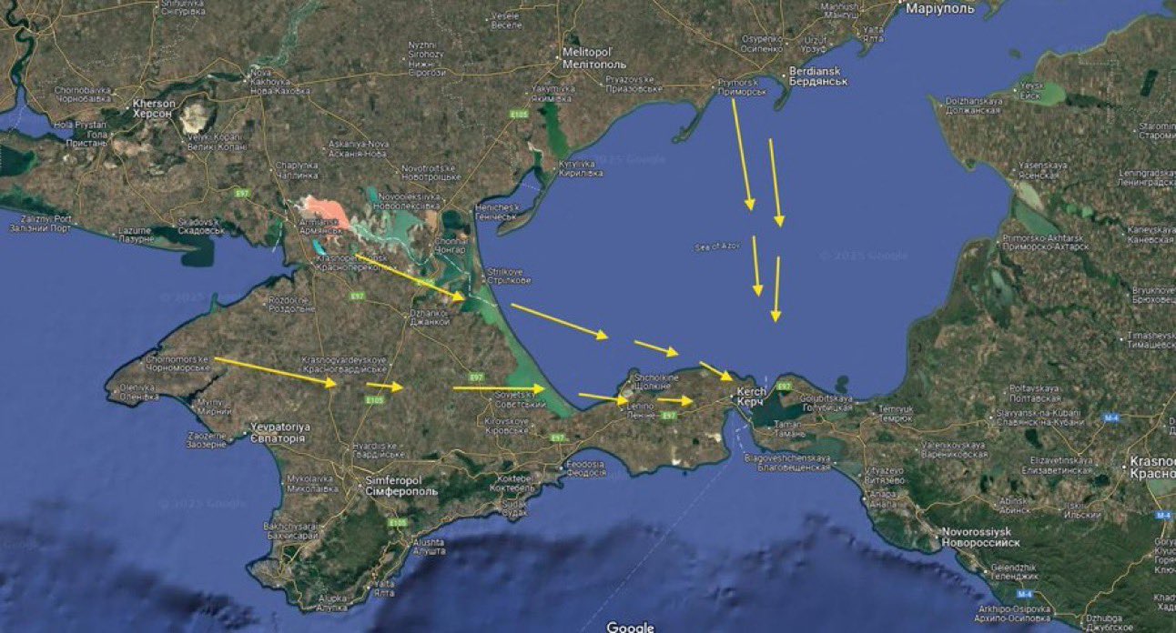 Massive drone strike on Crimea Bridge