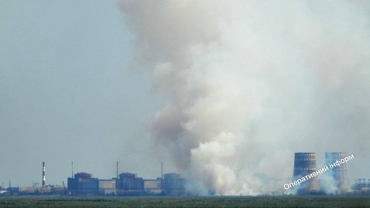 Smoke near Zaporizhzhia NPP cargo port: Ministry of Energy reports
