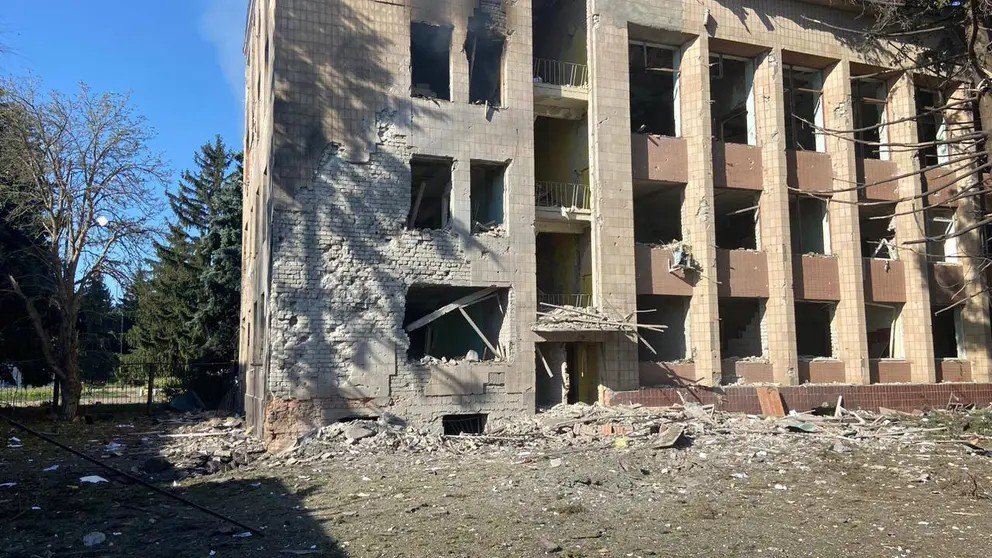 Russian strikes hit Borova in Kharkiv region
