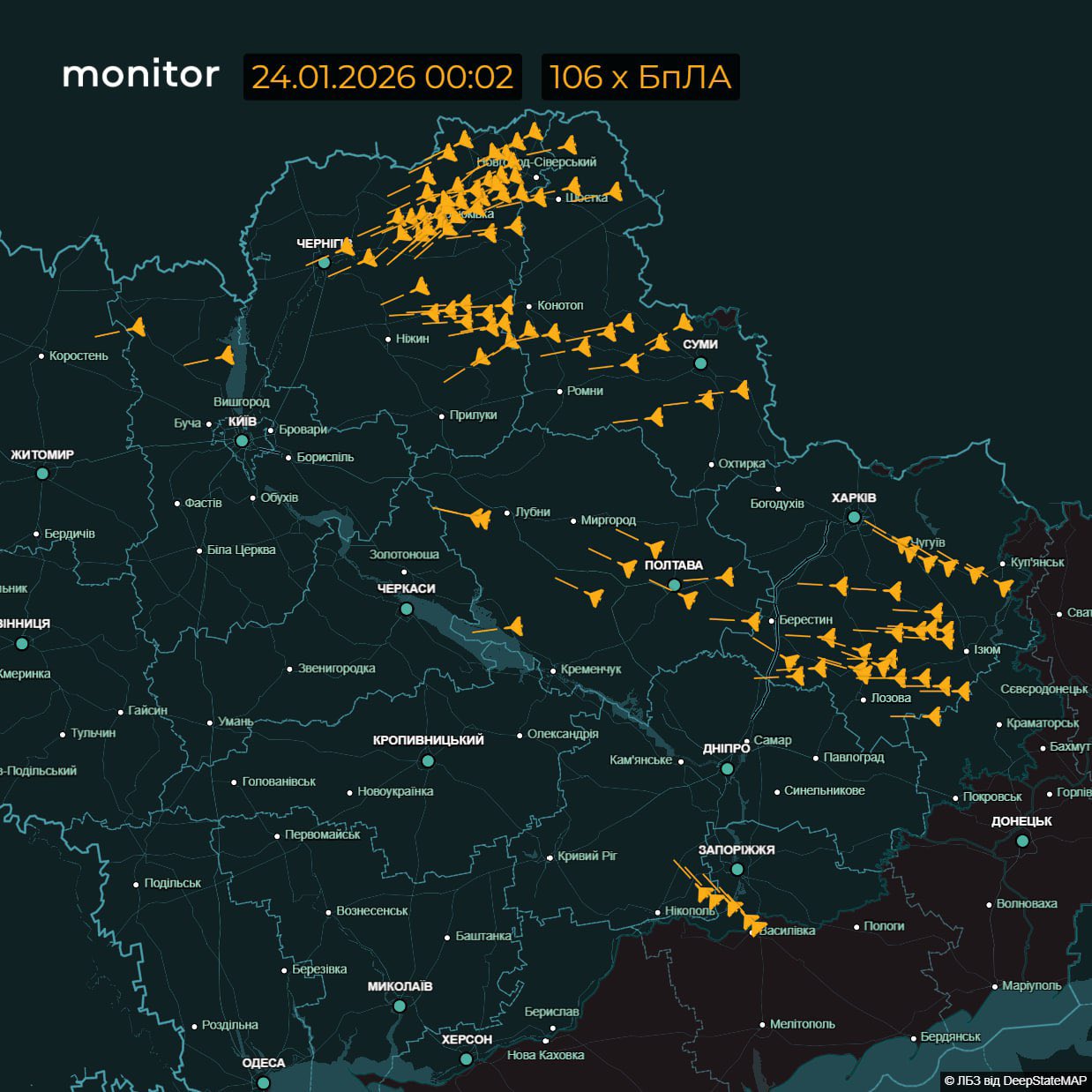 Russia attacks Ukraine with kamikaze drones