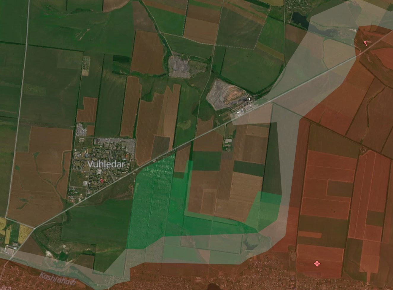 The flank of Vuhledar threatened by Russian forces