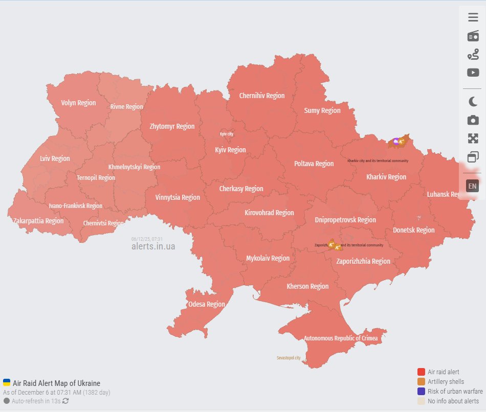 Massive Russian drone and missile attack across Ukraine