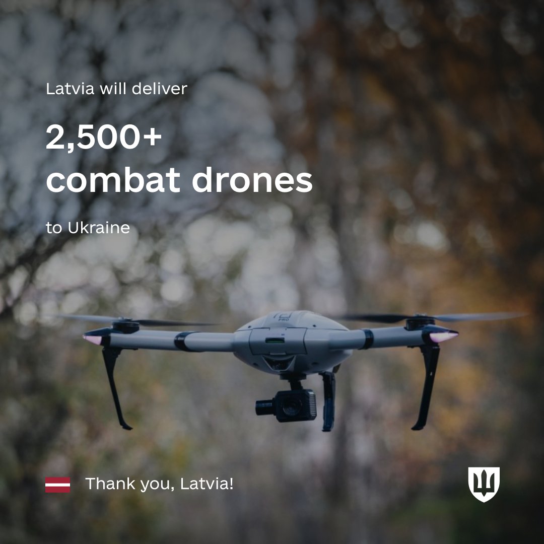 Latvia delivers new drone package to Ukraine