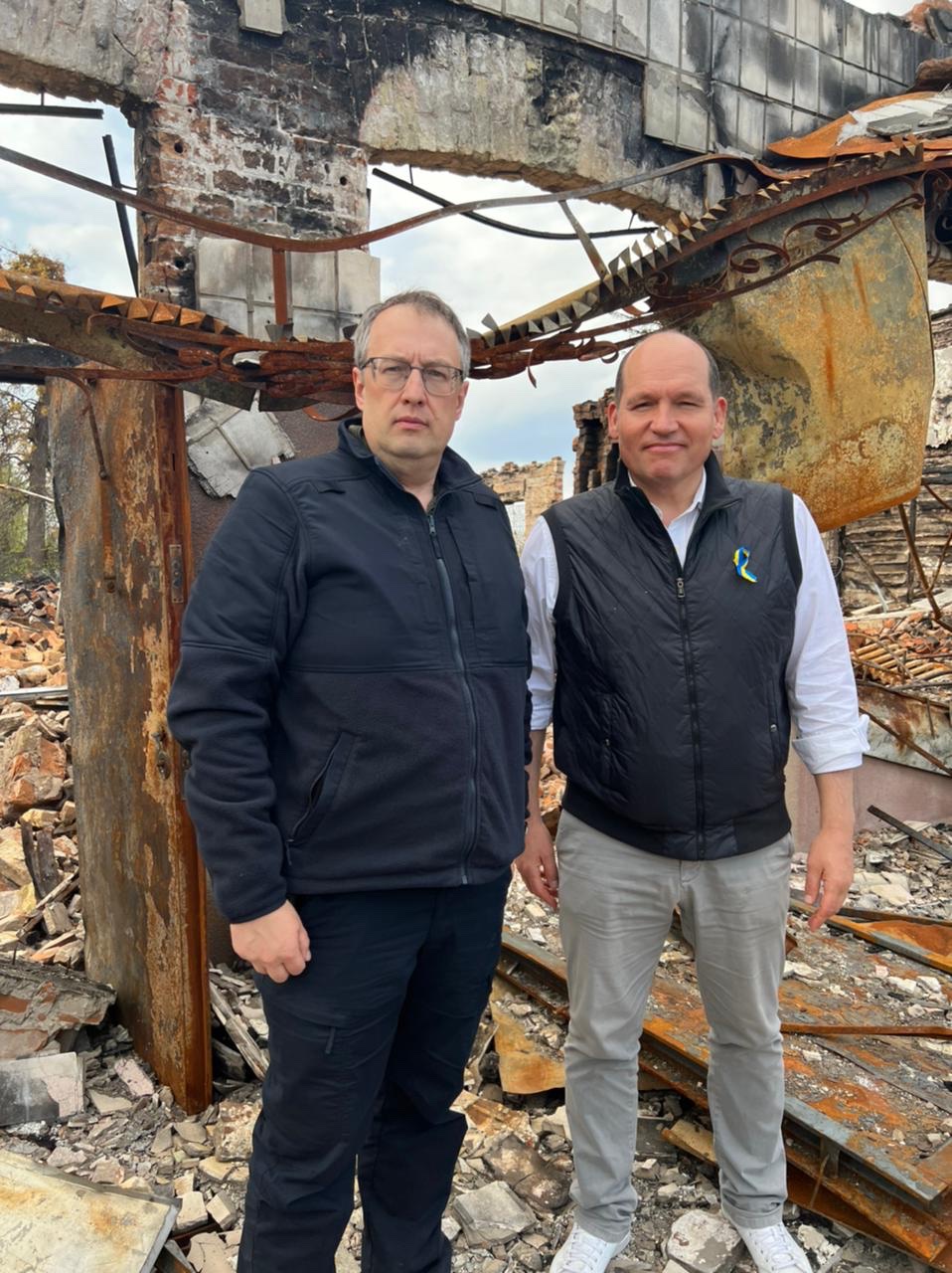 Visit of Brussels mayor to Borodianka and support for Ukraine