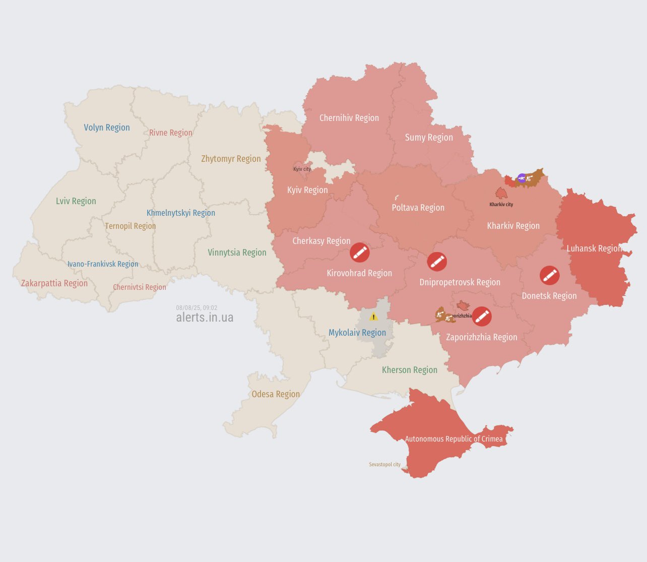 High risk of Russian missile strikes from Kursk region