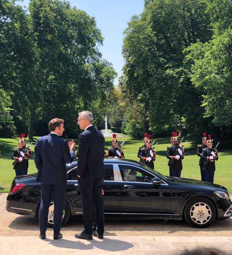 Meeting with Macron before NATO Summit