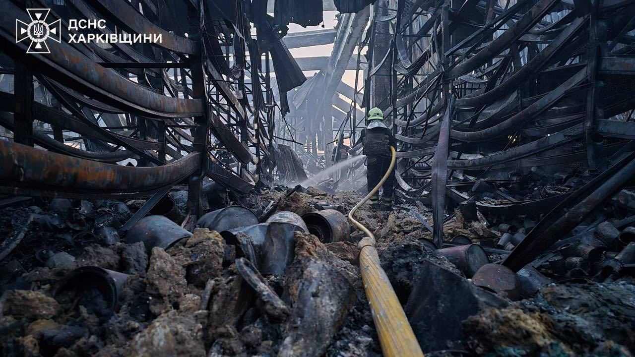 Fire in Kharkiv hypermarket extinguished