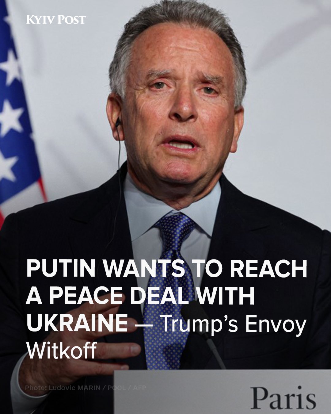 Putin wants peace with Ukraine, Witkoff says in Davos